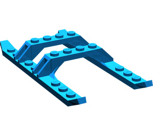 LEGO Bleu Helicopter Landing Skids 12 x 6 (30248 / 40939)