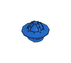 LEGO Bleu Casque avec Chin Garder et Broad Brim (15583 / 30273)