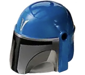 LEGO Blu Casco con Lati Fori con Mandalorian Decorazione (3807 / 106133)