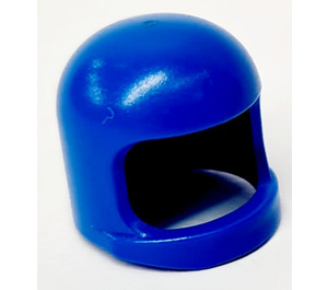 LEGO Blau Helm mit dickem Kinnriemen und ohne Visiergrübchen