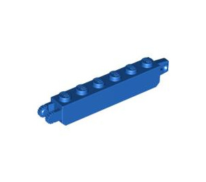 LEGO Blauw Scharnier Steen 1 x 6 Vergrendelings Dubbele (30388 / 53914)