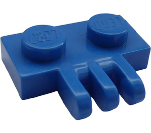 LEGO Blue Hinge Plate 1 x 2 with 3 Stubs (2452)