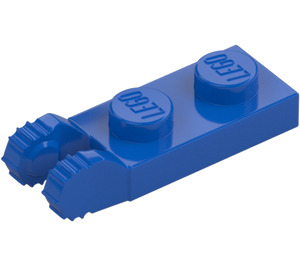 LEGO Blau Scharnier Platte 1 x 2 mit Verriegelt Finger mit Nut (44302)