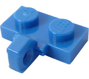 LEGO Blue Hinge Plate 1 x 2 with Vertical Locking Stub without Bottom Groove (44567)