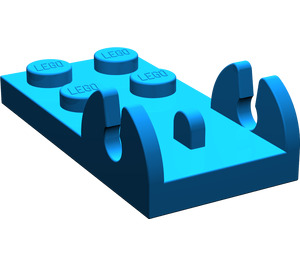 LEGO Blue Hinge Plate 2 x 4 - Female (3597)