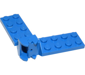 LEGO Blue Hinge Plate 2 x 4 with Articulated Joint Assembly