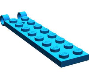LEGO Blau Scharnier Platte 2 x 8 Beine (3324)