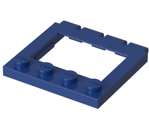 LEGO Blauw Scharnier Plaat 4 x 4 Sunroof (2349)