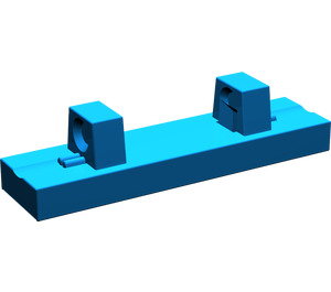LEGO Blue Hinge Tile 1 x 4 Locking with 2 Single Stubs on Top (44822 / 95120)