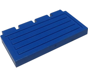 LEGO Blu Cerniera Piastrella 2 x 4 con Ribs (2873)