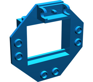 LEGO Bleu Charnière Fenêtre Cadre 1 x 4 x 3 avec Octagonal Panneau et Goujons latéraux (2443)