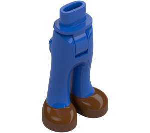 LEGO Blue Hip with Pants with Reddish Brown Shoes (35584 / 35642)