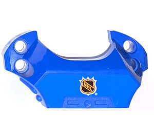 LEGO Azul Hockey Torso Placa con NHL logo Pegatina (44791)