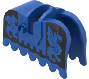 LEGO Bleu Cheval Barding avec Dragons (2490)