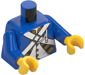 LEGO Azul Imperial Soldado Minifigura Torso (973 / 76382)