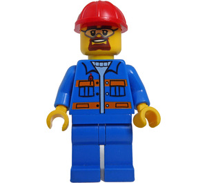 LEGO Blauw Jacket City minifiguur