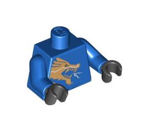 LEGO Blauw Jay DX met Draak Pak Torso (973 / 76382)