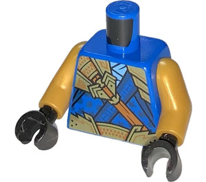 LEGO Blå Jay (Golden Ninja) Overkropp (973 / 76382)