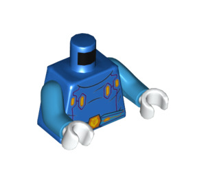 LEGO Blauw King Halbert Minifiguur Torso (973 / 76382)