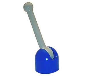 LEGO Blue Lever Base with Light Gray Lever (4592 / 73587)