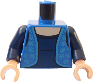 LEGO Blauw Lily Potter Minifiguur Torso (973)