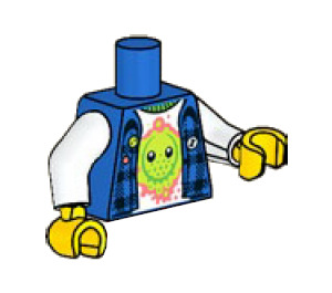 LEGO Blau Mateo Minifigur Torso (973)