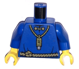 LEGO Blue Merlok Minifig Torso with Flash Memory on Necklace (973)