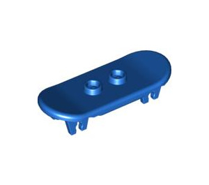 LEGO Blue Minifig Skateboard with Four Wheel Clips (42511 / 88422)
