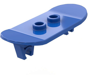 LEGO Blue Minifig Skateboard with Two Wheel Clips (45917)