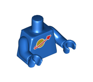 LEGO Blå Minifig Torso (973 / 88585)