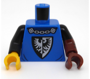 LEGO Blau Minifig Torso mit Schwarz und Siver Falcon (973)