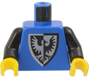 LEGO Blue Minifig Torso with Black Falcon Shield (1st Reissue) (973)
