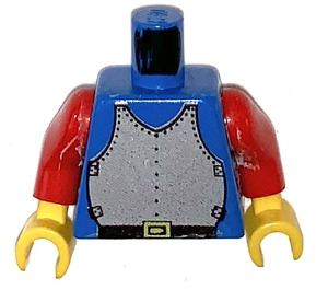 LEGO Blau Minifigur Torso mit Breatplate Rüstung (973)