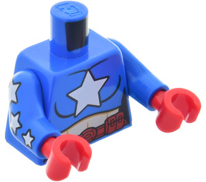 LEGO Blau Minifigur Torso mit Stern Mädchen Muster (973)