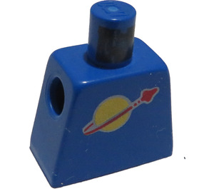 LEGO Blå Minifigur Overkropp uten armer med Classic Space (973)