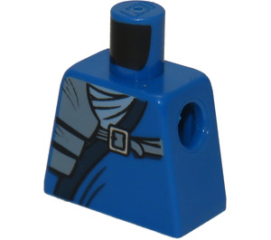 LEGO Modrá Minifigurka Trup bez paží s Jay ZX (973)