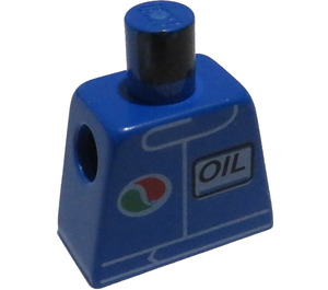 LEGO Blå Minifig Torso uden arme med Octan logo og OIL Dekoration (973)