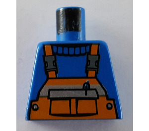 LEGO Azul Minifigura Torso sin brazos con Safety Raya (973)