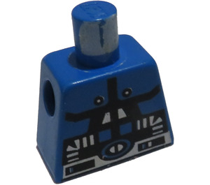 LEGO Blauw Minifiguur Torso zonder armen met Spyrius (973)