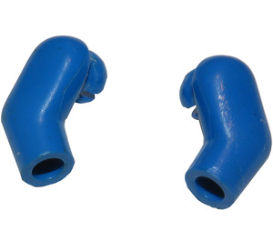 LEGO Blue Minifigure Arms (Left and Right Pair)