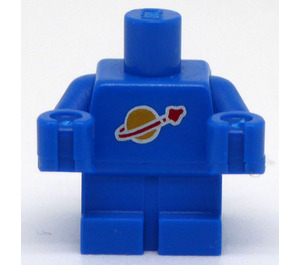 LEGO Bleu Minifigure De bébé Corps avec Classic Espacer logo