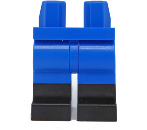 LEGO Bleu Minifigure Hanches et jambes avec Noir Boots (21019 / 77601)