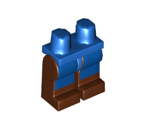 LEGO Blue Minifigure Hips and Legs with Blue rectangles (3815 / 56496)