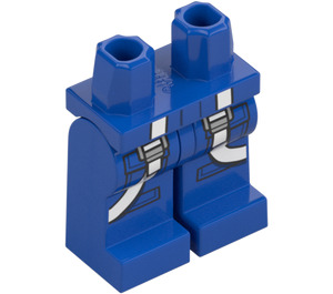 LEGO Blauw Minifiguur Heupen en benen met Decoratie (73200 / 104753)