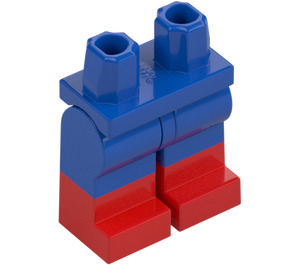 LEGO Modrá Minifigurka Boky a nohy s Červená Boots (21019 / 77601)