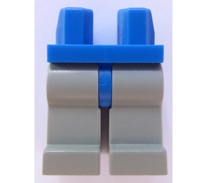 LEGO Blue Minifigure Hips with Light Gray Legs (3815 / 73200)