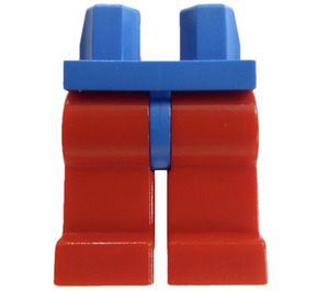 LEGO Blau Minifigur Hüften mit Rot Beine (73200 / 88584)