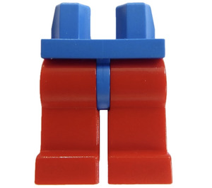LEGO Blau Minifigure Hüften mit rot Beine (73200 / 88584)