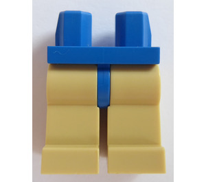 LEGO Blauw Minifigure Heupen met Tan Poten (3815 / 73200)