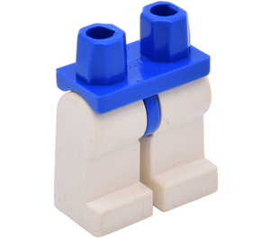LEGO Bleu Minifigure Les hanches avec blanc Jambes (73200 / 88584)